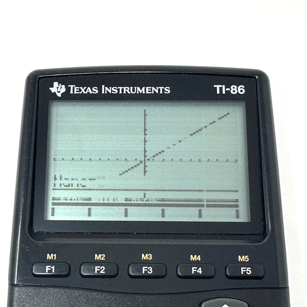 Texas Instruments TI-86 Graphing Calculator Tested Working Display Line Issue - Picture 3 of 16